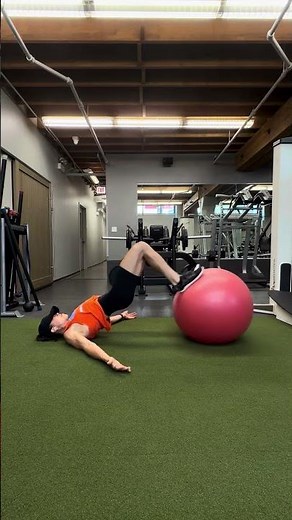 Stability Ball Hamstring Curl