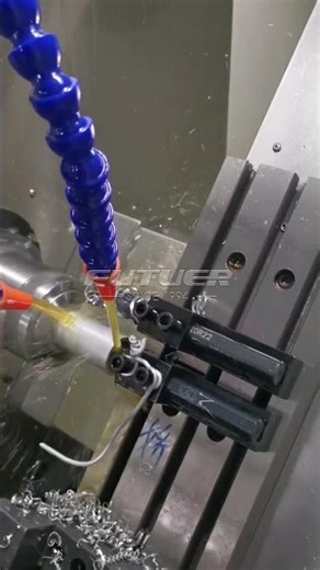 CNC Lathe Gangs Tool | Slant bed | internal threads of aluminium parts