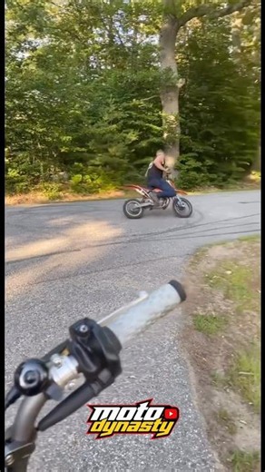 Riding a KTM 65 Like He Stole It! 😂 #dirtbike #2stroke #minibike