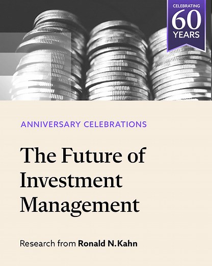 As part of our 60th anniversary celebrations of the Research Foundation, we spotlight Ronald N. Kahn’s The Future of Investment Management, a timely and strategic look at how technology, data, and evolving investor expectations are reshaping the industry. From passive strategies to pure alpha, this research outlines the trends that continue to define how investment professionals build, price, and deliver value. | CFA Institute