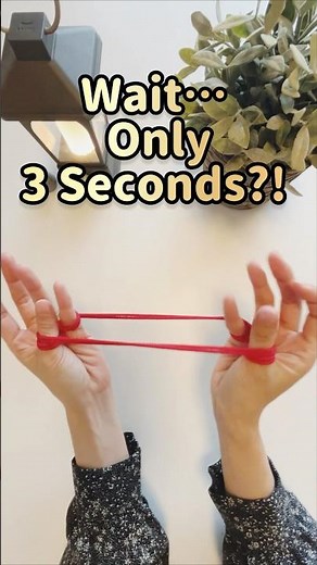 【Super easy String figure】Rubber Band Trick｜超簡単あやとり・遊べるゴム