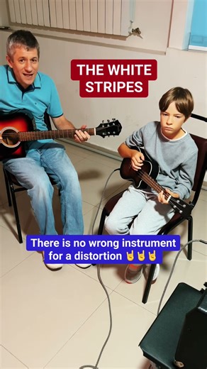 Seven Nation Army (distorted ukulele cover) #shorts