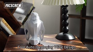 Controller Holder for Xbox/PS/Switch – Monument Marble-Style Eagle Stand, Auto-Spreading Wings, Dual Placement, Scratch-Free Curved Tail Design