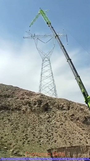 High-Altitude Power Work! Fearless Linemen On-Site Operation
