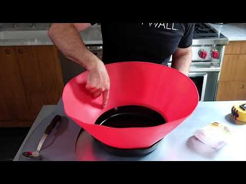 How to place your Frywall into your pan