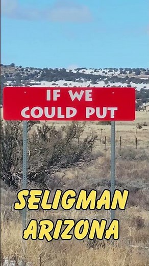 Burma-Shave Signs and Silly Sayings on Route 66 Near Seligman AZ
