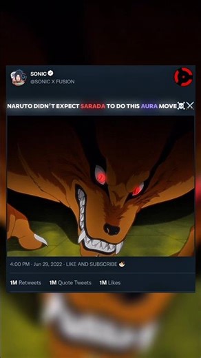 Naruto didn’t expect Sarada to do this aura move☠️⚔️ #shorts #shortsfeed