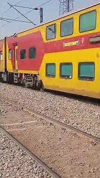 WDP 4D speedy action with Double Decker train rushing hard | Double Decker trains in Indian Railway
