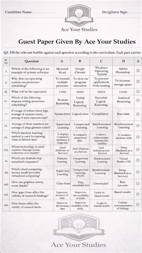 Computer Science Guess Paper 2026 | Class 10 MCQs Solved | Ace Your Studies Guest Paper