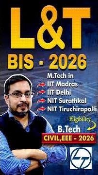 L&T BIS - 2026 M.Tech Admissions..! || SAIMEDHA KOTI HYDERABAD