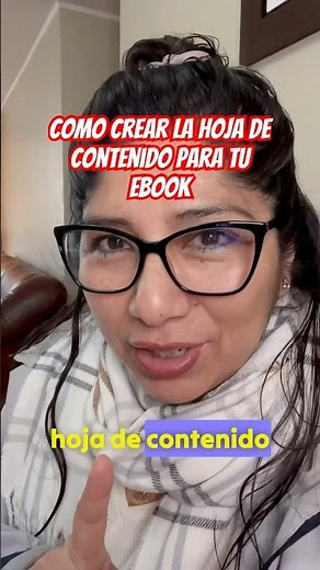 Cómo crear la hoja de contenido o índice para tu Ebook
