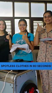 104K views · 249 reactions | 80 seconds, half a cup of water, and zero detergents—meet the washing machine saving your clothes and the planet! 狀﫧 #OMGIndia #WorldWaterDay #SaveWater | HISTORY | Facebook