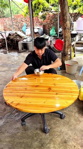 Genius DIY: Turn an Old Office Chair into a Movable Table! #shorts