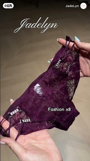 Deep Plum Lace & Rhinestone Details 💜✨ #fashionx8
