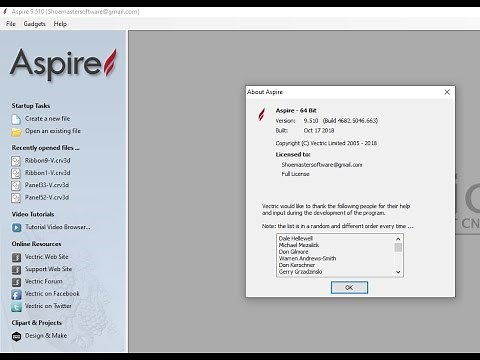 Vectric Aspire v 9. 510 Bonus Clipart Full Licnese