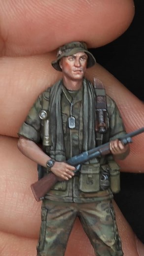 63K views · 2.3K reactions | Hey everyone , check out Conflict Miniatures new release! This 1/35 scale Vietnam War LRRP (Long Range Reconnaissance Patrol) model features box art painted with AK-Interactivepaints. It was an absolute honor to create the artwork. I can't wait to see the incredible scenes you master modelers will bring to life with it on your dioramas! 朗 | Austin Ge | Facebook