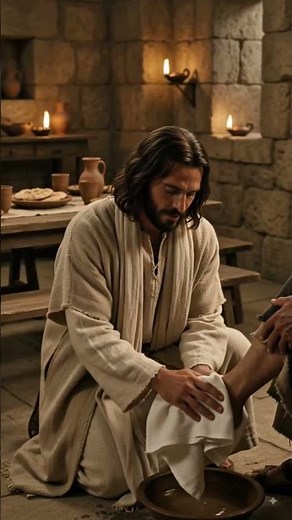 Jesus Washed His Disciple's Feet | The Greatest Lesson of Humility #jesus #motivation