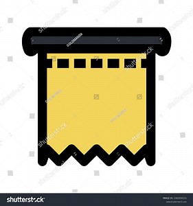 Receipt Icon Line Isolated On White Stock Illustration 2262916121 | Shutterstock