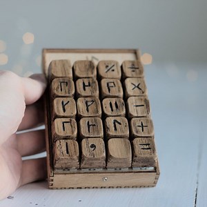 Cistercian wooden keyboard