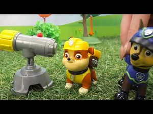 Paw Patrol Toy Rescue. Mighty Pups Train Adventure for children