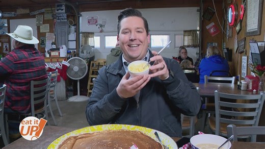 Bucket List Cafe literally serves the biggest pancake in all of Arkansas!