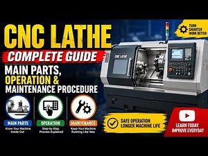 CNC Lathe Machine Complete Guide (Beginner to Pro) | Parts, Operation & Maintenance