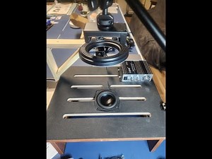 DIY cymatics rig is working!! #cymatics #frequency #sound #geometry