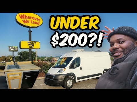 Luxury DIY Van Kitchen Galley for Under $200 | Budget Camper Van Build