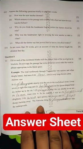 English Language (English Paper 1)Class 10 ICSE Answer Sheet Question Paper 2026 #icse2026 #icse10th