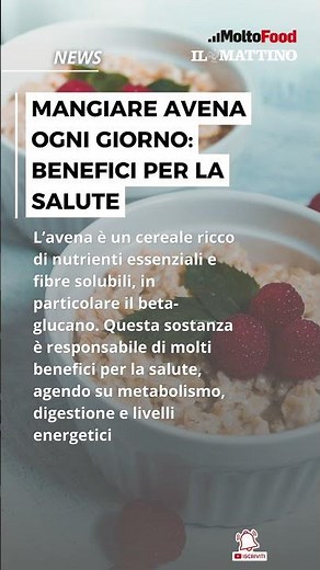 Mangiare avena ogni giorno: benefici per la salute