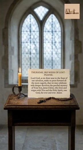 A prayer for Thursday of the 3rd Week of Lent 🙏🏻💜✝️#Lent2026 #3rdWeekOfLent #Shorts #AlbertArputhan