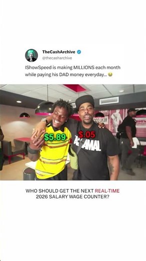 IShowSpeed's DAD is broke COMPARED to richest streamer 😭 #money