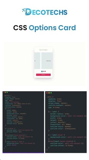 Master CSS Optional Card Design – Clean & Modern UI