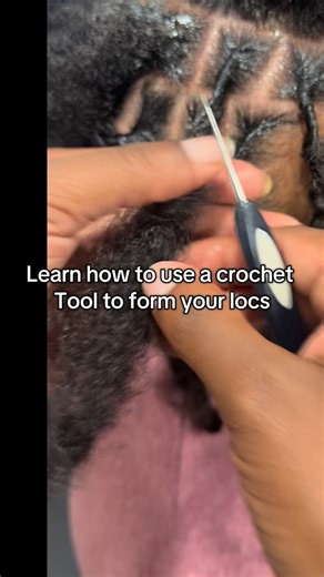 Danielle E. Brown on Instagram: "How to use the crochet tool for your locs #locs #crochetlocs #locretwist #locrepair #fyp"