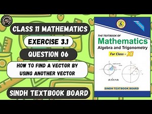 Exercise 3.1 Question 6 Complete | How to Find Unknown Vector by Using Given Vector | Class 11 Maths