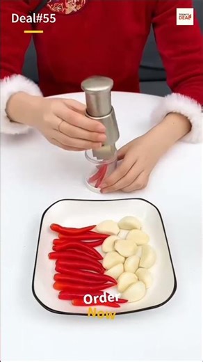 Stainless Steel Garlic Chopper – 360° Multi-Blade, Easy-Clean #onlineshopping #shortvideo