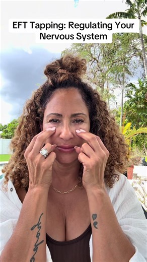 If your nervous system has been stuck in fight-or-flight, tap with me for a minute. Let’s tell your body that it’s safe. #eft #efttapping #nervoussystemhealing ##nervoussystem #nervoussystemsupport