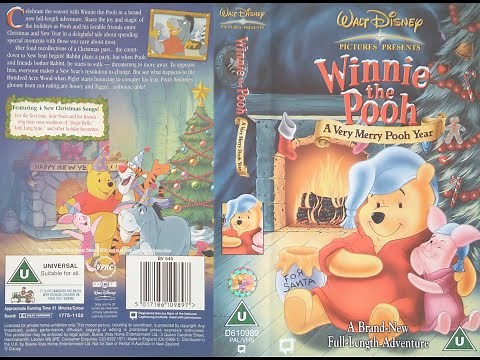Winnie the Pooh - A Very Merry Pooh Year (2002, UK VHS)
