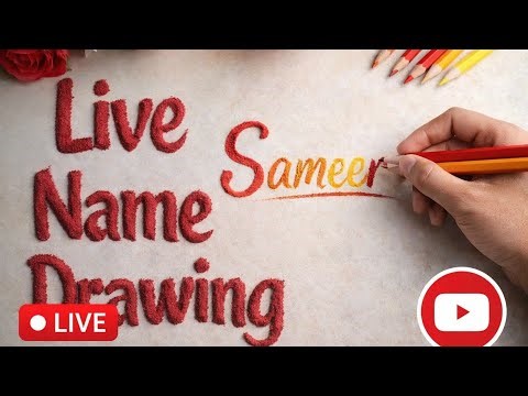 🔴 Live Name Drawing ✍️ | Sand Art Se Aapka Naam Likhenge ❤️ | Join Now