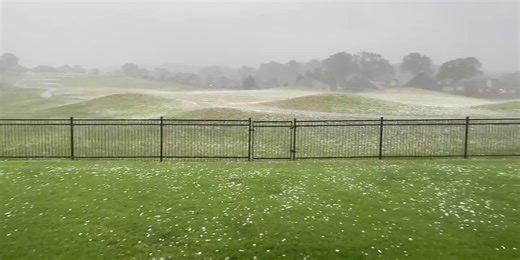 Hail coming down at Sage Meadows #14