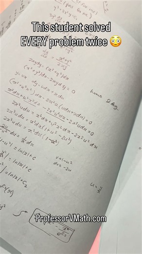 My Student Solved the Entire Differential Equations Exam TWICE 🤯