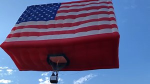 World's largest free-flying flag balloon honors America and female veterans
