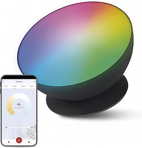 EMOS - Smarte LED Ambientbeleuchtung mit App - Helligkeit max. 330 lm, RGB und CCT Farbwechsel - smarte indirekte Beleuchtung kompatibel mit App und Sprachassistenten - inkl. Netzkabel 1,5m - schwarz