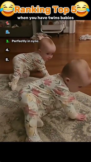 RankingTop 5 when you have twins babbies #funny #funnyvideo #happy #cute #baby #shorts #fyp