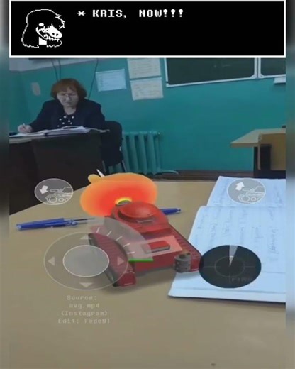 KRIS AND SUSIE IN CLASS: #deltarune #undertale