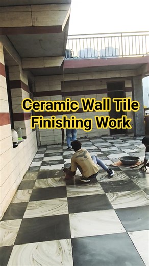 Ceramic Wall Tile Finishing Work #ceramictiles #walltile #ceramicconcept #ytshorts