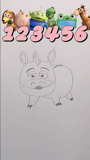 Drawing New Toy Story Character from Toy Story 5 !! 🤔🤔🤔トイストーリーの新しいキャラを描く!!!! #toystory #shorts