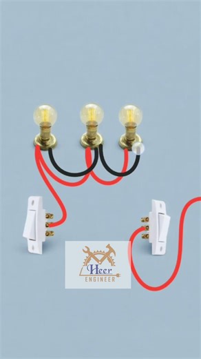 2 way Switch wiring #trending #viral #shorts #electrical #electrician