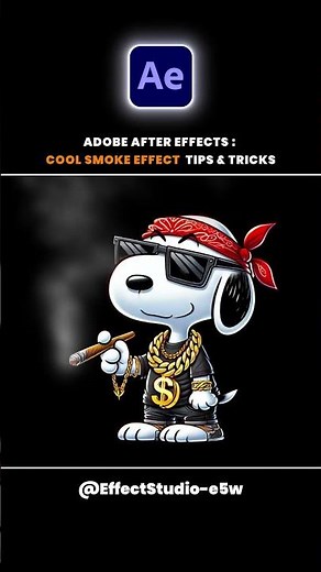 Adobe After Effects : Cool Smoke Effect Quick Tip #viral #adobeaftereffects