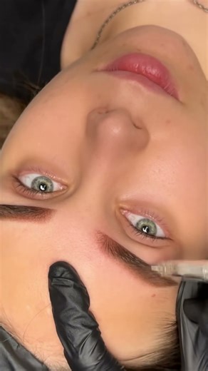 Brow tattoo demonstration#browtattoo #browdesign #pmuartist#pmupractice #eyebrowtattoo